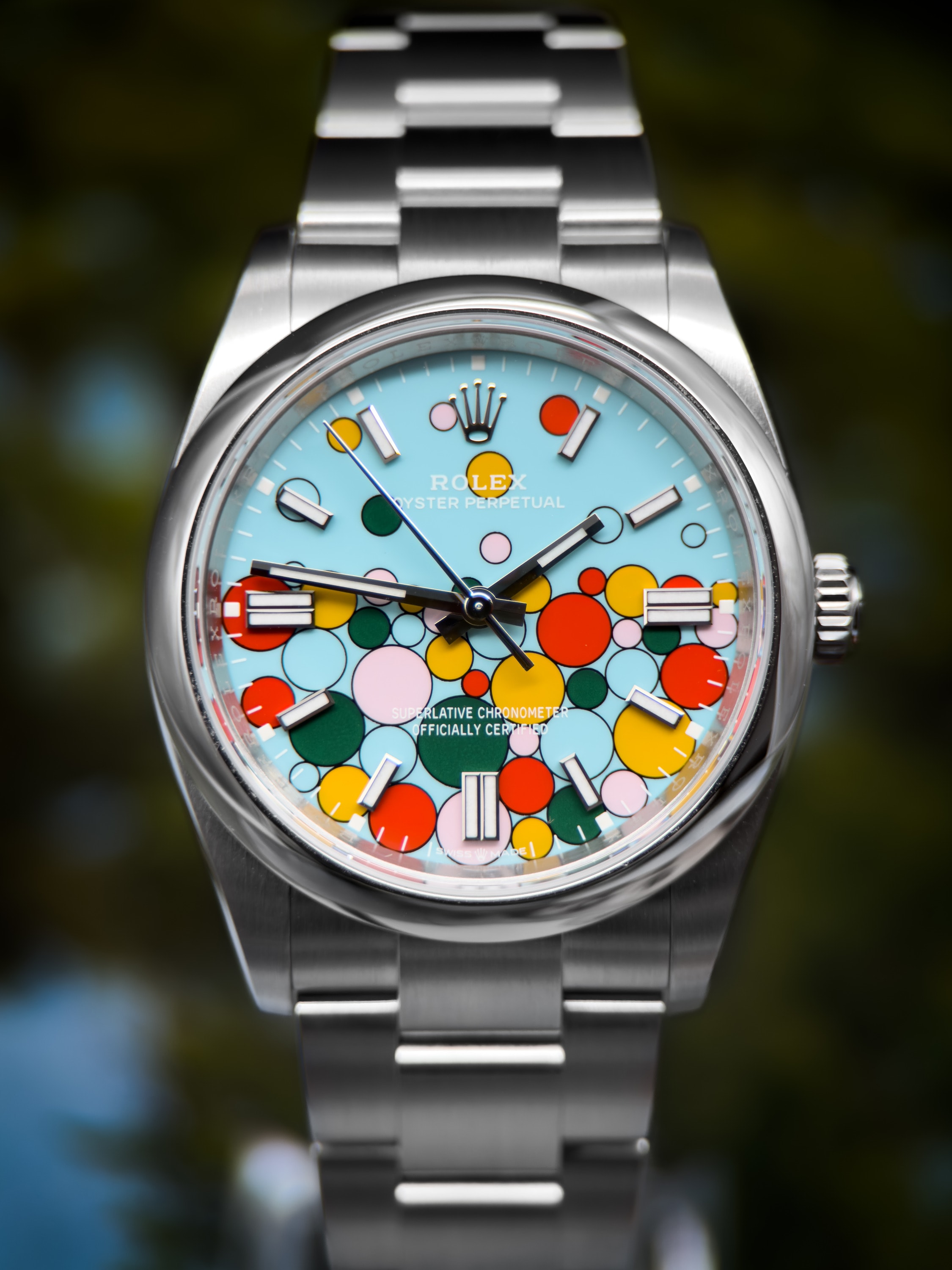 Rolex Oyster Perpetual 126000-0009, turquoise dial